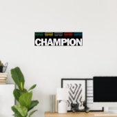 Ticket to Ride Champion Poster (Thuiskantoor)