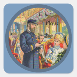 Ticket Train Stickers
