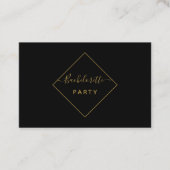 Ticket van de Bachelorette van de Black & Gold Dia (Voorkant)