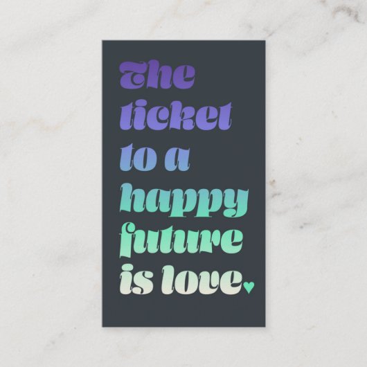 Ticket voor de Liefde  (Voorkant)