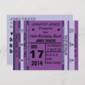 Ticket voor Fun Invitation Briefkaart (Voorkant / Achterkant)