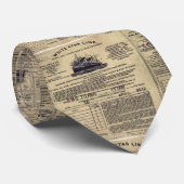 Ticket voor RMS Titanic 1912 Stropdas (Opgerold)