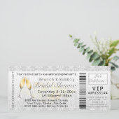 Ticket voor toelating van Brunch en Bubble Vrijgez Kaart (Staand voorkant)