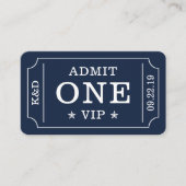 Ticket voor toelating van moderne partijen - marin informatiekaartje (Voorkant)