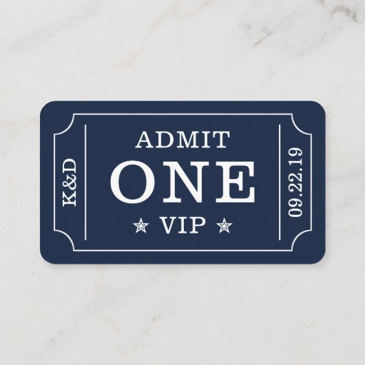 Ticket voor toelating van moderne partijen - marin informatiekaartje (Achterkant)