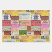 Tickets Collage Decoupage inpakpapier (Voorkant)
