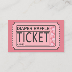 Tickets de Baby shower de rousseur rose pâle
