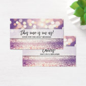 Tickets de boisson Bokeh Pailleté avec écriture ma (Bureau)