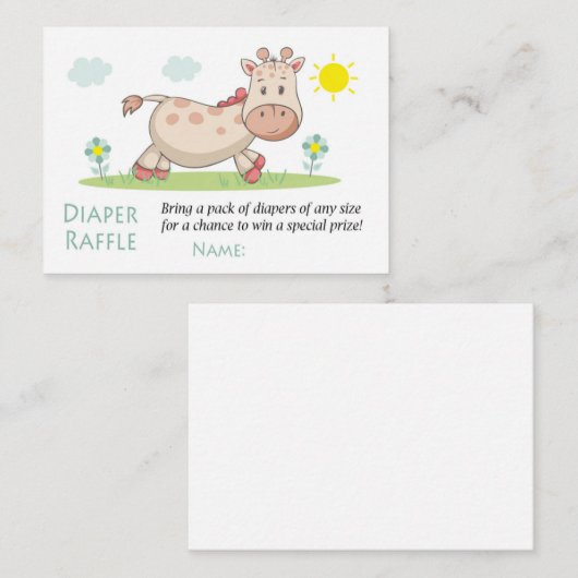 Tickets de calamars Giraffe (Devant / Derrière)