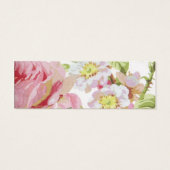 Tickets de Mariage de rose rose vintage (Dos)