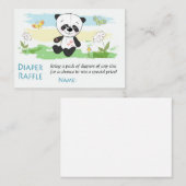 Tickets de raffle de couches Panda Cute (Devant / Derrière)