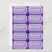 Tickets de roussettes pour invitation (Devant)