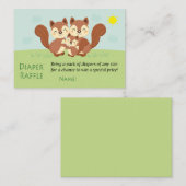 Tickets voor Squirrel Diaper Raffle (Voorkant / Achterkant)