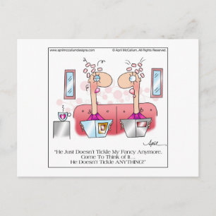 TICKLE MY FANCY Carte postale par April McCallum