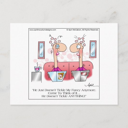 TICKLE MY FANCY Carte postale par April McCallum (Devant)