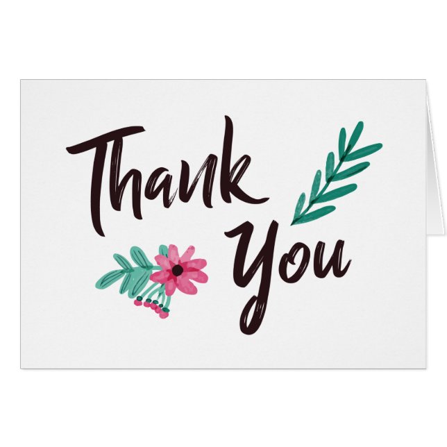 Tickled Pink Bedankt (Voorkant Horizontaal)