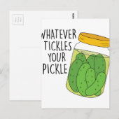 Tickles je kaartje briefkaart (Voorkant / Achterkant)