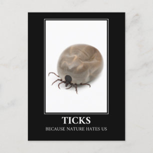 Ticks omdat Natuur ons haat - parasietenvun Briefkaart