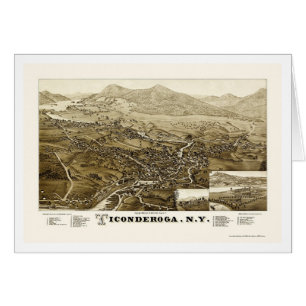Ticonderoga, NY Panoramic Map - 1884