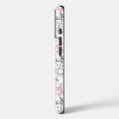 tictactoe patroon.BW Case-Mate iPhone Case (Achterkant / Links)