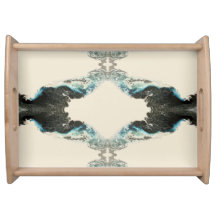 Tidal Echoes — Abstract Vloeibaar Inktpatroon