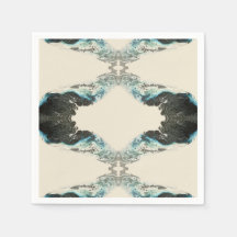 Tidal Echoes — Abstract Vloeibaar Inktpatroon