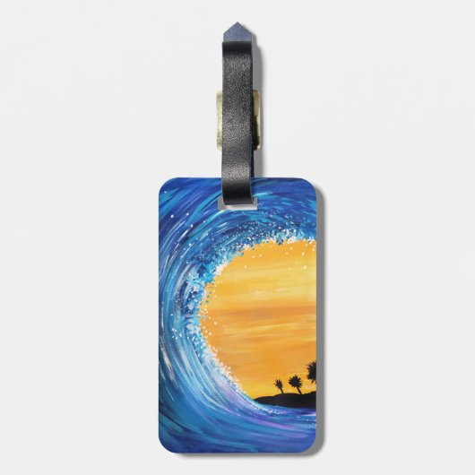 Tidal Wave Bagagelabel (Achterkant verticaal)