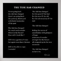 Tide heeft een nieuw begin vers begin gedicht vera