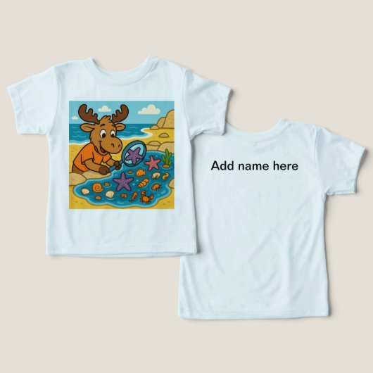Tide Pool Treasure Hunt – Explorer Tee for Curious (Design Recto & Verso)