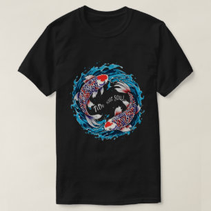 Tide Your Soul Koi Fish T-Shirt - Symbolic Art & S