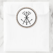 Tidents, Spears and Harpoons Ronde Sticker (Tas)