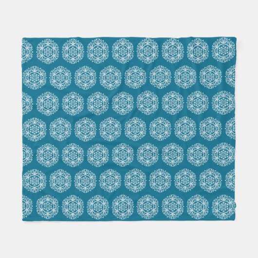 Tidepool Mandala Fleece Deken (Voorkant (Horizontaal))