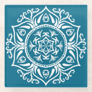 Tidepool Mandala Glazen Onderzetter