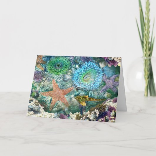 Tidepool Reflections Wenskaart Kaart (Voorkant)
