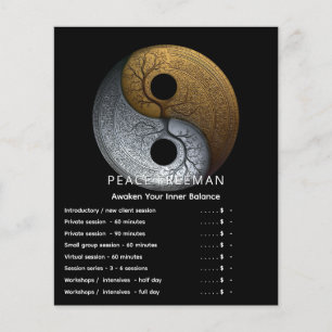 Tides of Balance   Yin Yang Design Flyer