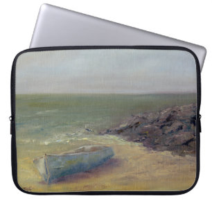 Tide's Rolling In - Boat op de kust Laptop Sleeve