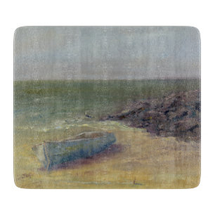 Tide's Rolling In - Boat op de kust Snijplank