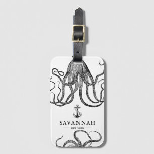 Tide's Tentacles Octopus Thema Bagagelabel