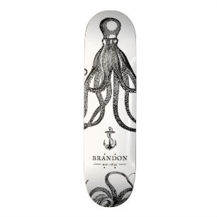 Tide's Tentacles Octopus Thema Skateboard