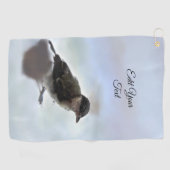 Tidi mijn vogel de Parus Major Golfhanddoek (Horizontaal)