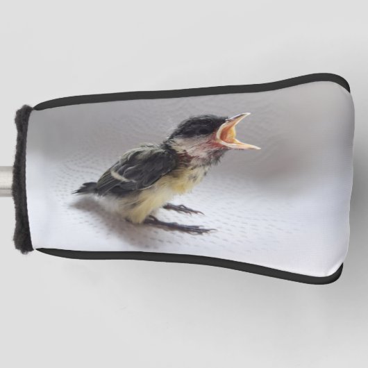 Tidi mijn vogel de Parus Major Golfheadcover (Voorkant)