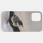 Tidi mijn vogel de Parus Major iPhone Hoesje (Achterkant horizontaal)