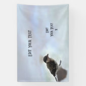 Tidi mijn vogel de Parus Major Spandoek (Verticaal)