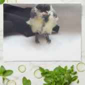 Tidi mijn vogel de Parus Major Theedoek (Gevouwen)