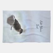 Tidi mijn vogel de Parus Major Theedoek (Horizontaal)