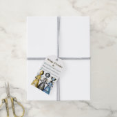 Tidings of Comfort and Joy kerstCarolers Cadeaulabel (Met Touw)