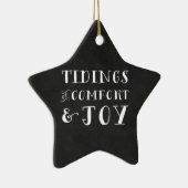 Tidings of Comfort and Joy kerstversiering Keramisch Ornament (Rechts)