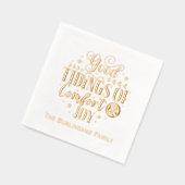 Tidings of Comfort and Joy Typography Nom de famil (Gauche)