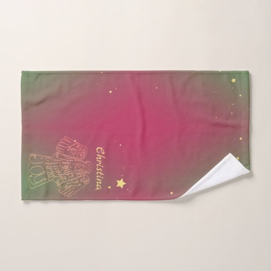 "Tidings of Great Joy" Angel Towel (Serviette à main)