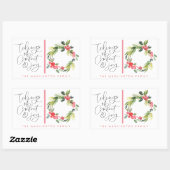 Tidings of Joy kerstfeestay Greeting Sticker (Vel)